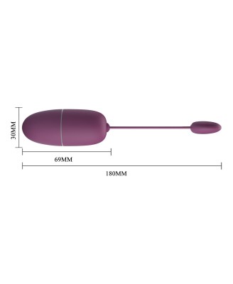 PRETTY LOVE - Nymph, 12 vibration functions Mobile APP Long-distance Control, ABS, 1 AAA battery
