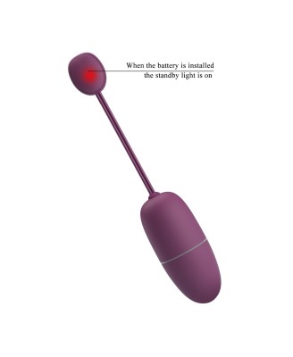 PRETTY LOVE - Nymph, 12 vibration functions Mobile APP Long-distance Control, ABS, 1 AAA battery