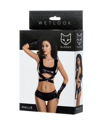 Glossy Sexy set of 3 HALLE - black XL
