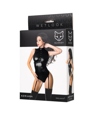 Wetlook body Adriana - black S