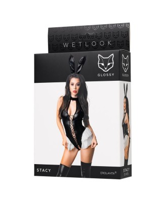 Wetlook body Stacy - black S