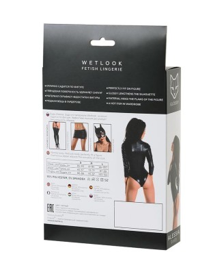 Wetlook body dress ALESSIA - black M