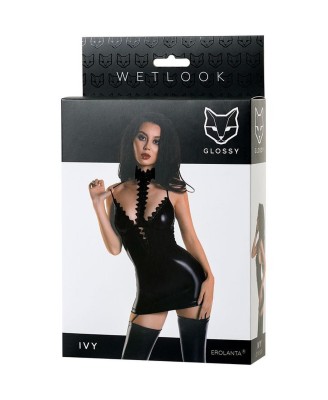 Wetlook dress IVY - black L