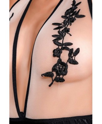 Wetlook body dress KIARA - black S