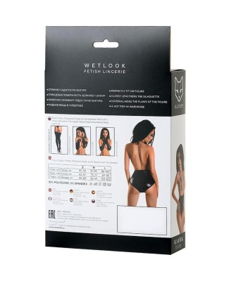 Wetlook body dress KIARA - black S