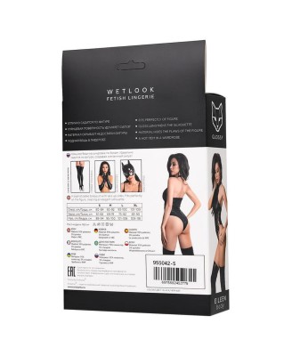 Wetlook body Eileen - black M
