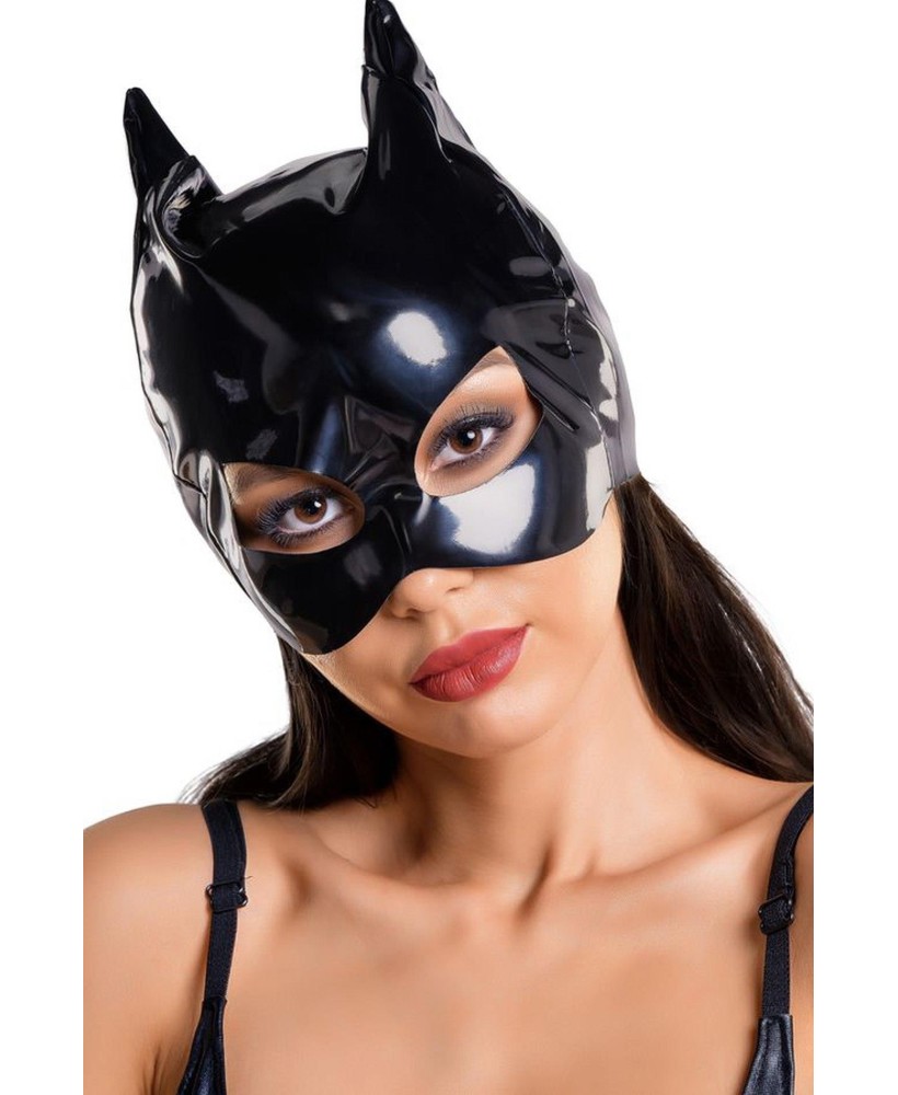 Glossy, Wetlook Cat Mask ANN - black OneSize