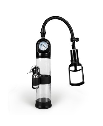 Pompka-Powerpump MASTER Vibrating - Black&Clear