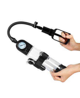 Pompka-Powerpump MASTER Vibrating - Black&Clear