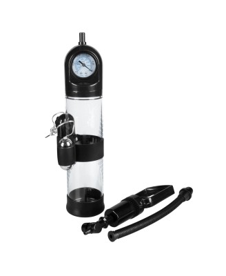 Pompka-Powerpump MASTER Vibrating - Black&Clear