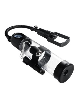 Pompka-Powerpump MASTER Vibrating - Black&Clear