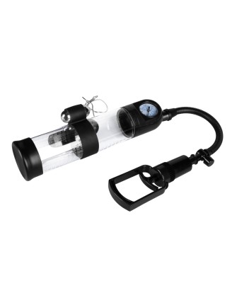 Pompka-Powerpump MASTER Vibrating - Black&Clear
