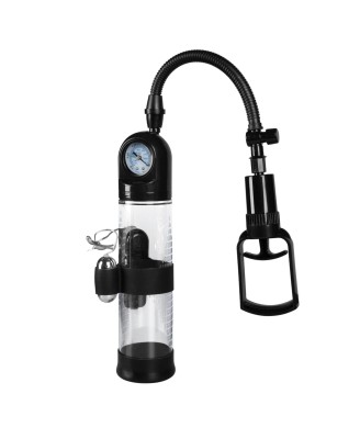 Pompka-Powerpump MASTER Vibrating - Black&Clear