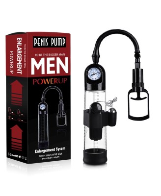 Pompka-Powerpump MASTER Vibrating - Black&Clear