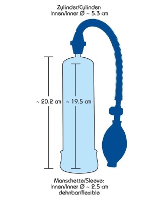 Bang Bang Blue Penis Pump blue