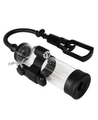 Pompka-Powerpump MAX Vibrating - Black&Clear