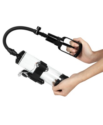 Pompka-Powerpump MAX Vibrating - Black&Clear