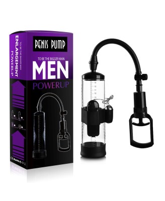 Pompka-Powerpump MAX Vibrating - Black&Clear