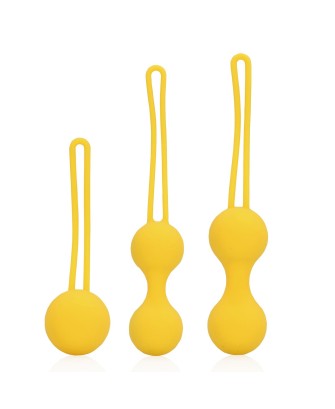 Kegel Ball Exercise Set - Lemonade Yellow