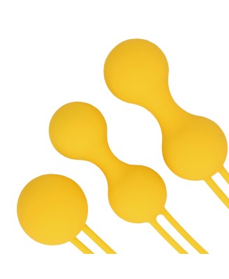 Kegel Ball Exercise Set - Lemonade Yellow
