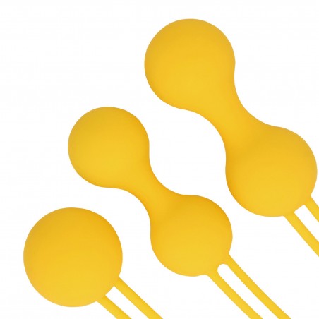 Kegel Ball Exercise Set - Lemonade Yellow