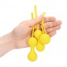 Kegel Ball Exercise Set - Lemonade Yellow