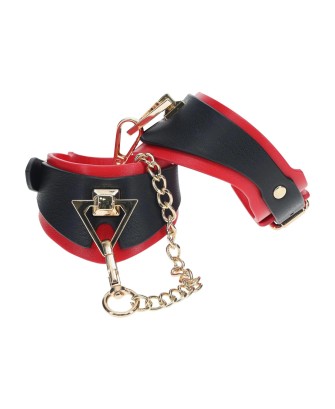 Milan Collection - Handcuffs - Black/Red