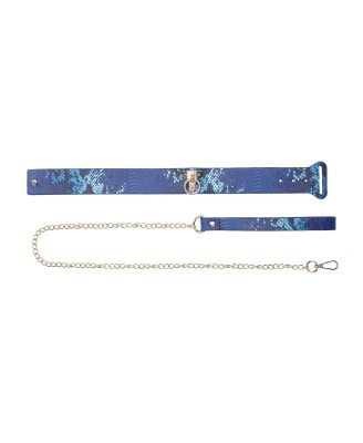 Florence Collection - Collar with Leash - Blue
