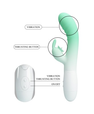 PRETTY LOVE - Cerberus, 30 vibration functions 30 licking settings, Silicone ABS, USB rechargeable