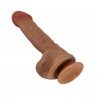 Baile BERGRISI - Realistyczny Karmelowy Dildo z Jądrami 26 cm