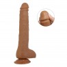 Baile Beautiful Dick Realistyczne Karmelowe Dildo z Jądrami 28 cm