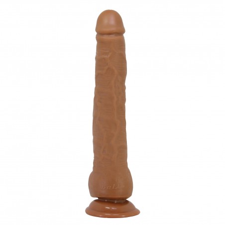 Baile Beautiful Dick Realistyczne Karmelowe Dildo z Jądrami 28 cm