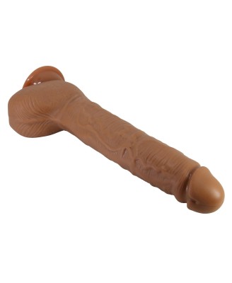 Baile Beautiful Dick Realistyczne Karmelowe Dildo z Jądrami 28 cm