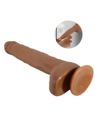 Baile Beautiful Dick Realistyczne Karmelowe Dildo z Jądrami 28 cm