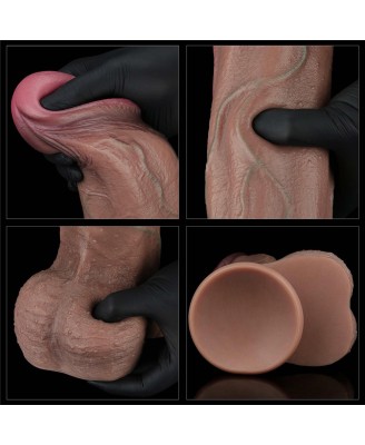 13" Dual Layered Silicone Cock XXL - Realistyczne Dildo - 33 cm