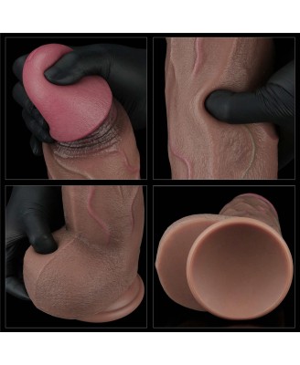 12" Dual Layered Silicone Cock XXL - Realistyczne Dildo - 30 cm