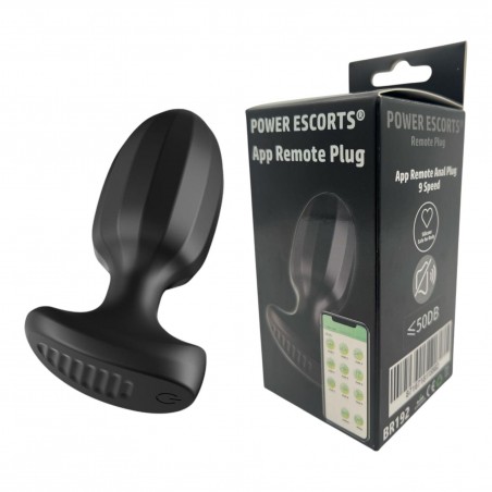 Power Escorts - BR192 - Remote Vibrating Plug - App Controled - Silicone