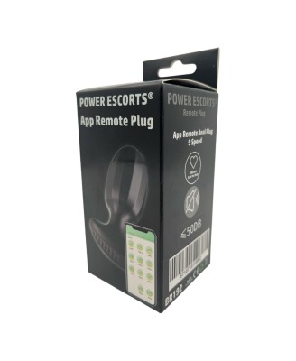 Power Escorts - BR192 - Remote Vibrating Plug - App Controled - Silicone