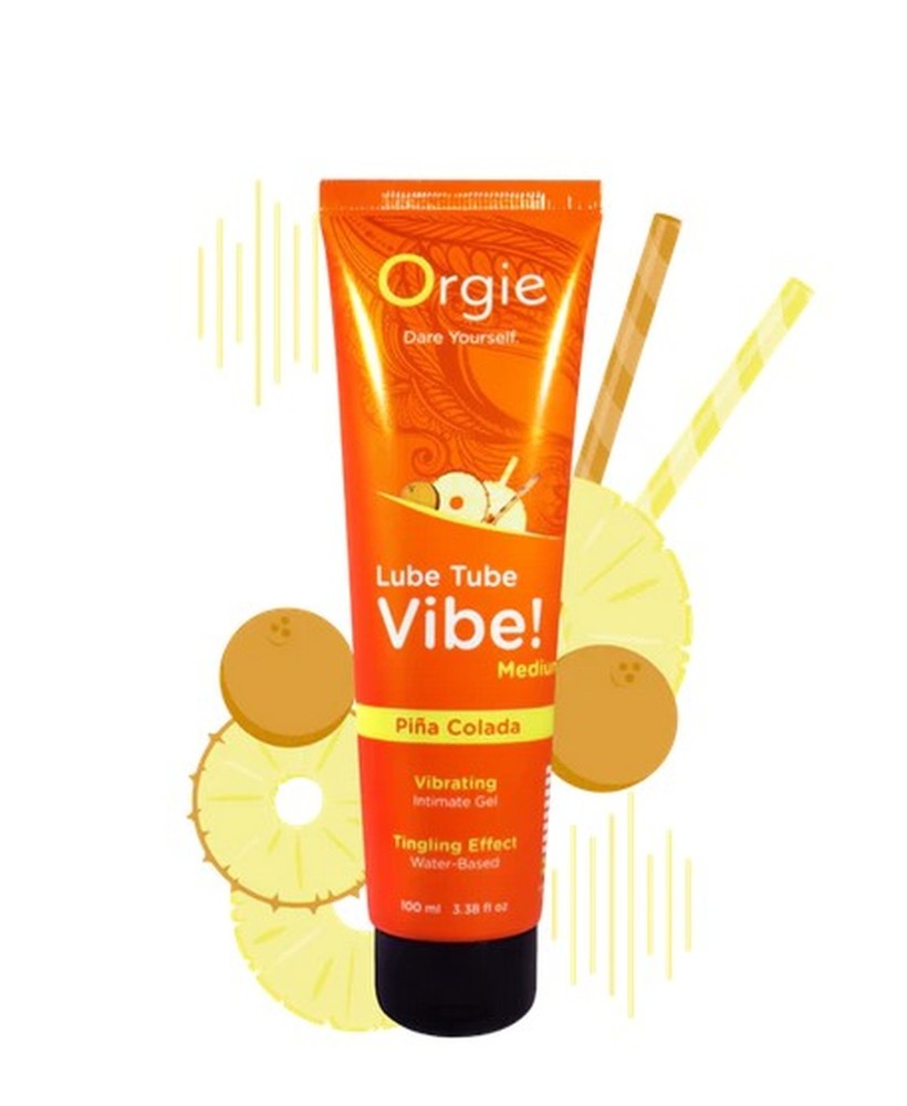 Lube Tube Vibe! - Medium - Pina Colada - 100ml - Lubrykant Wodny