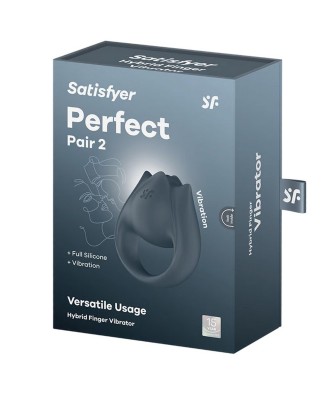 Satisfyer Perfect Pair 2 - Wibrujący Pierścień na Penisa / Palec