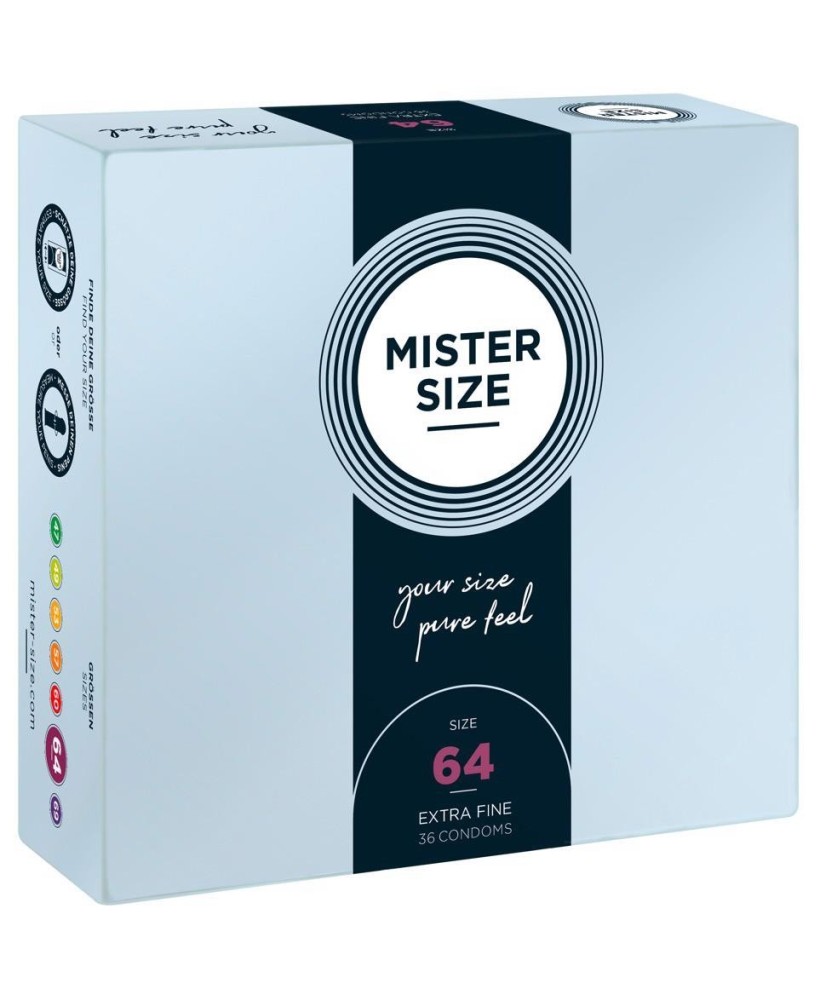 Mister Size 64mm pack of 36