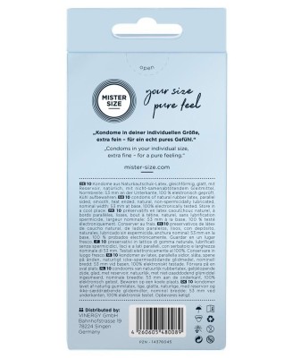Mister Size 53mm pack of 10