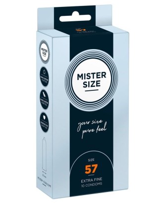 Mister Size 57mm pack of 10