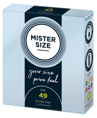 Mister Size 49mm pack of 3