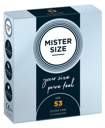 Mister Size 53mm pack of 3