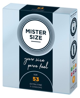 Mister Size 53mm pack of 3