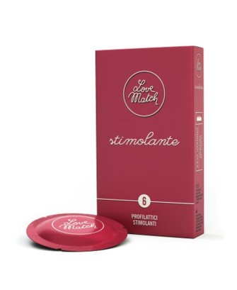 Love Match Stimolante  - 6 sztuk - Prezerwatywy Stymulujące