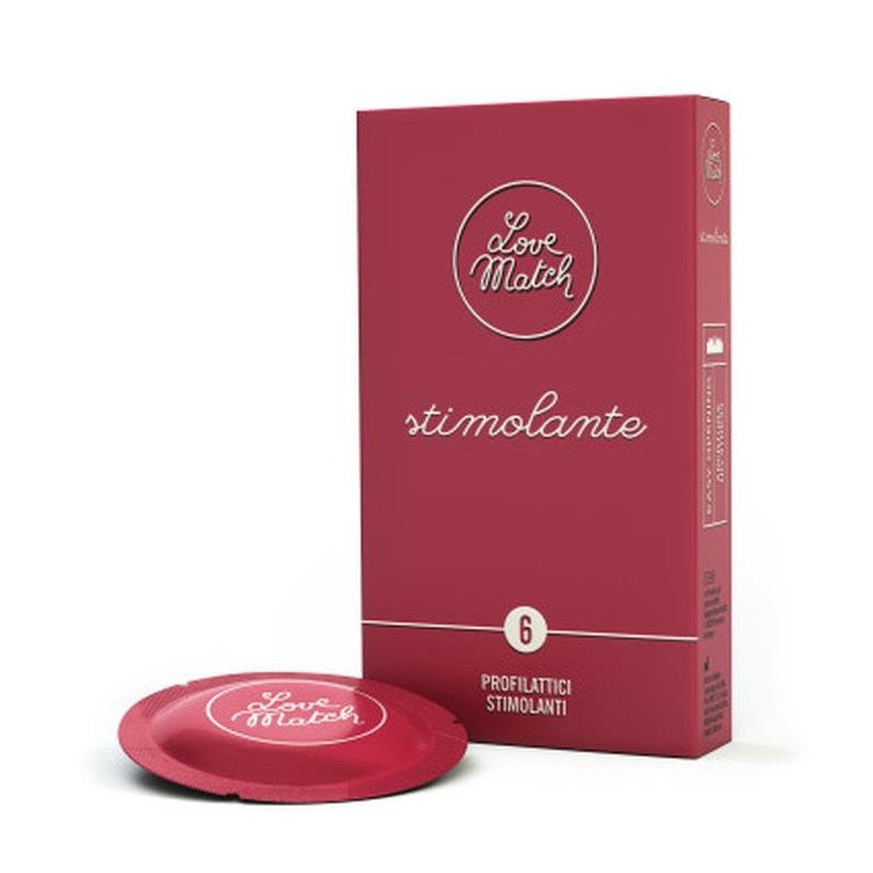 Love Match Stimolante  - 6 sztuk - Prezerwatywy Stymulujące