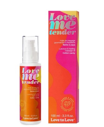 LOVE ME TENDER - MASSAGE OIL - COTTON CANDY 100ML / 3.3FL.OZ.