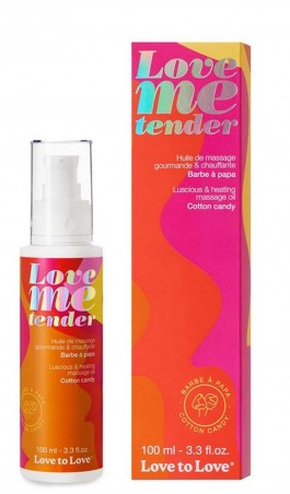 LOVE ME TENDER - MASSAGE OIL - COTTON CANDY 100ML / 3.3FL.OZ.